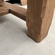 Grande table de ferme en chêne massif avec ses rallonges, années 50