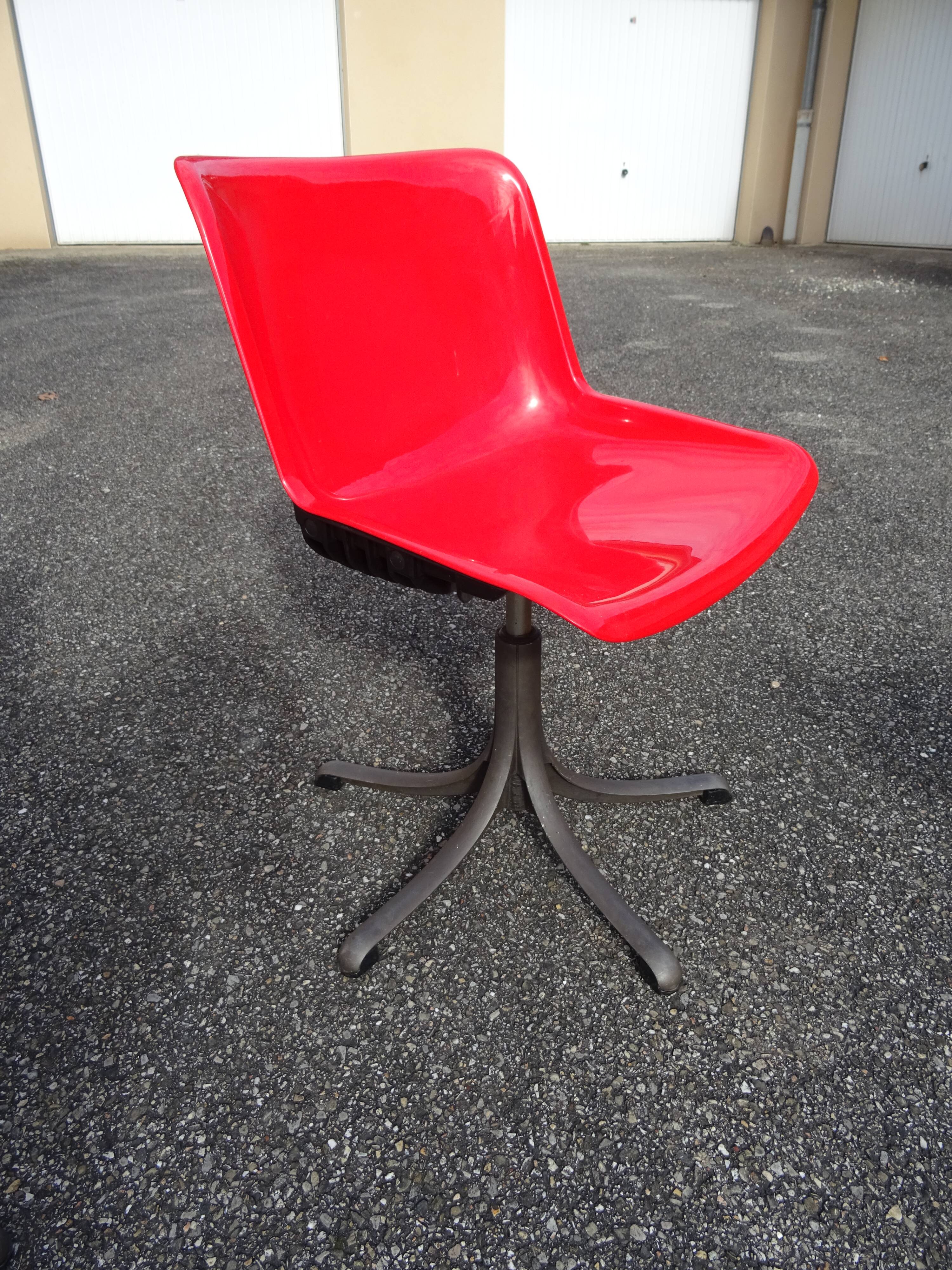 4 Modus chairs designed by Osvaldo Borsani for Tecno vintage