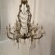 Imposing venetian chandelier in crystal with tassels