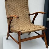 Vintage Bas van Pelt Rope Chair