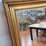 Gilded mirror with beveled mirror