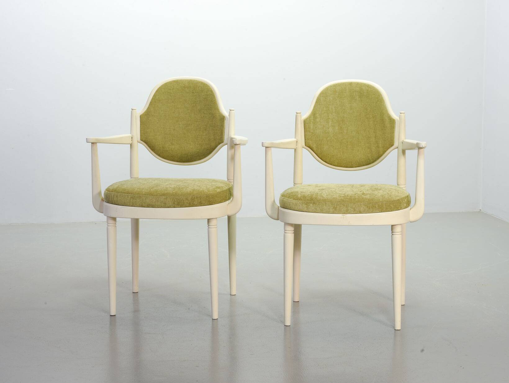 Thonet Side Chairs, Model 644 PV with Velvet Upholstery Hanno v Gustedt 60s