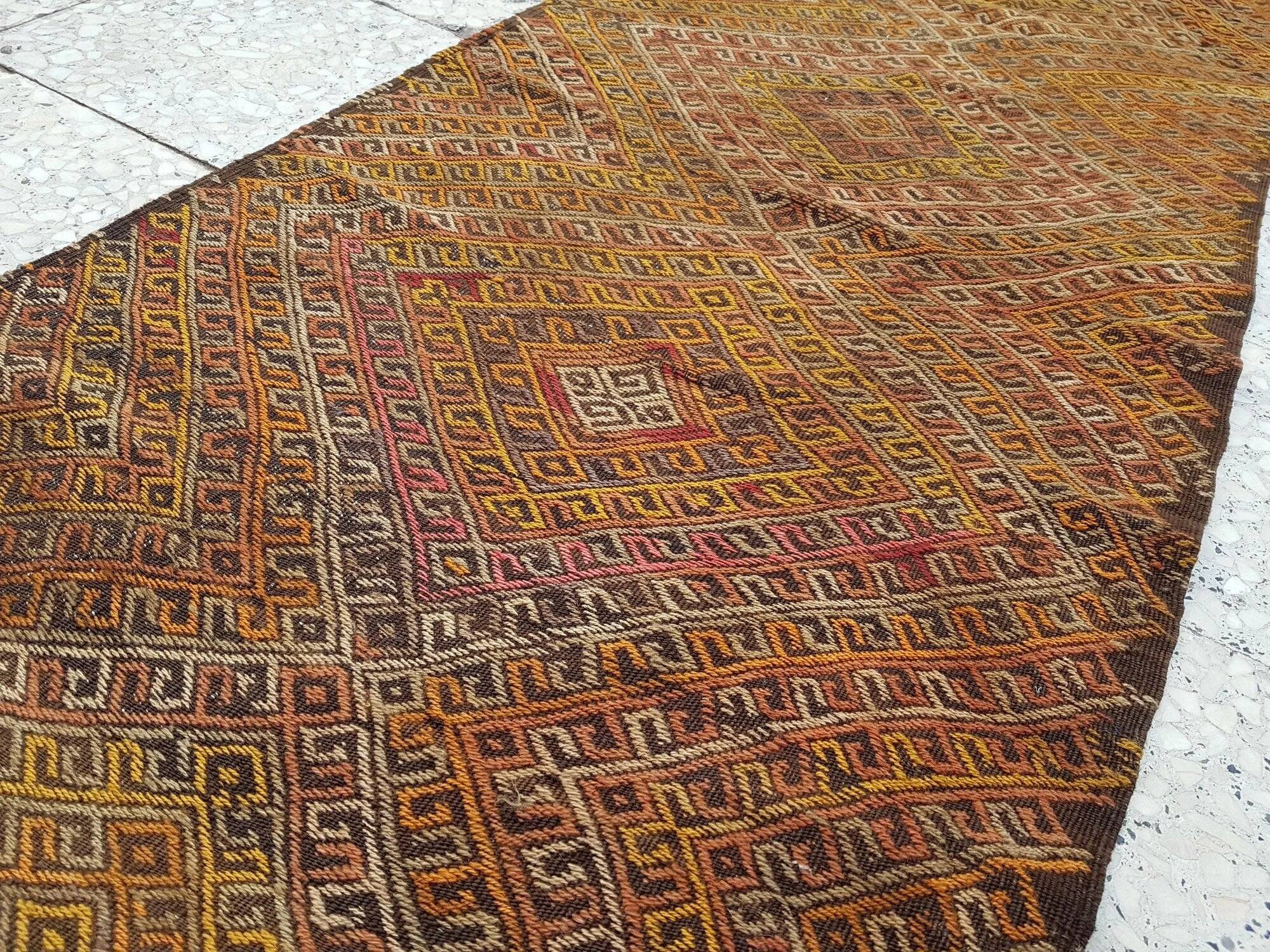 Vintage Turkish hallway rug 71x266 cm