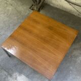 Coffee table in chrome and teak, 1960