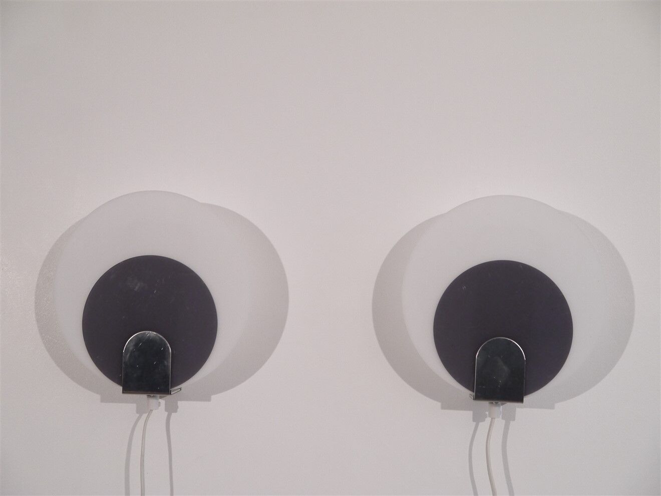 Pair of Scandinavian vintage wall lamps 1970