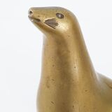 Gilt bronze sea lion 1970