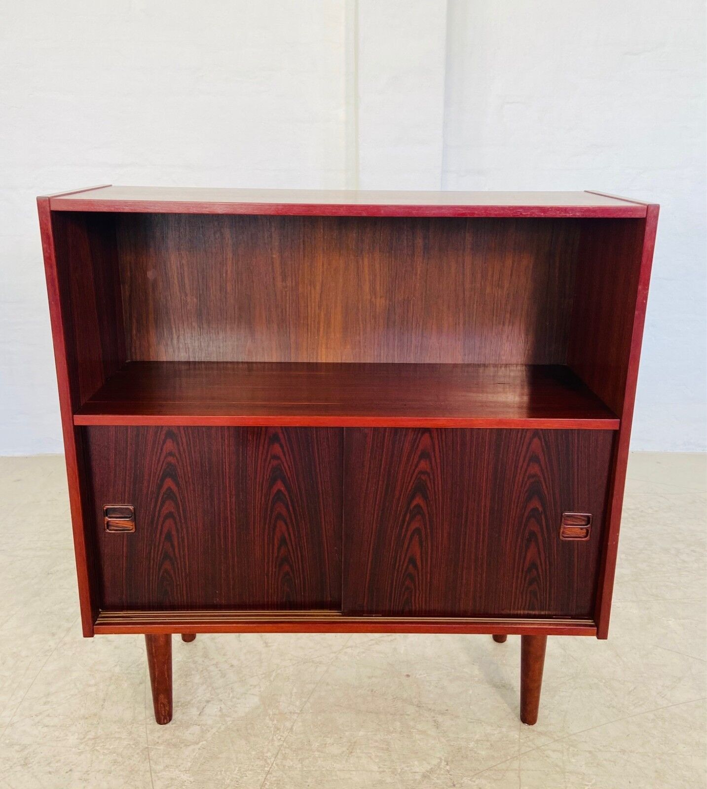 Bibliothèque rétro vintage danoise en palissandre des années 1960