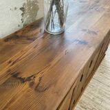 Row of pine loom furniture