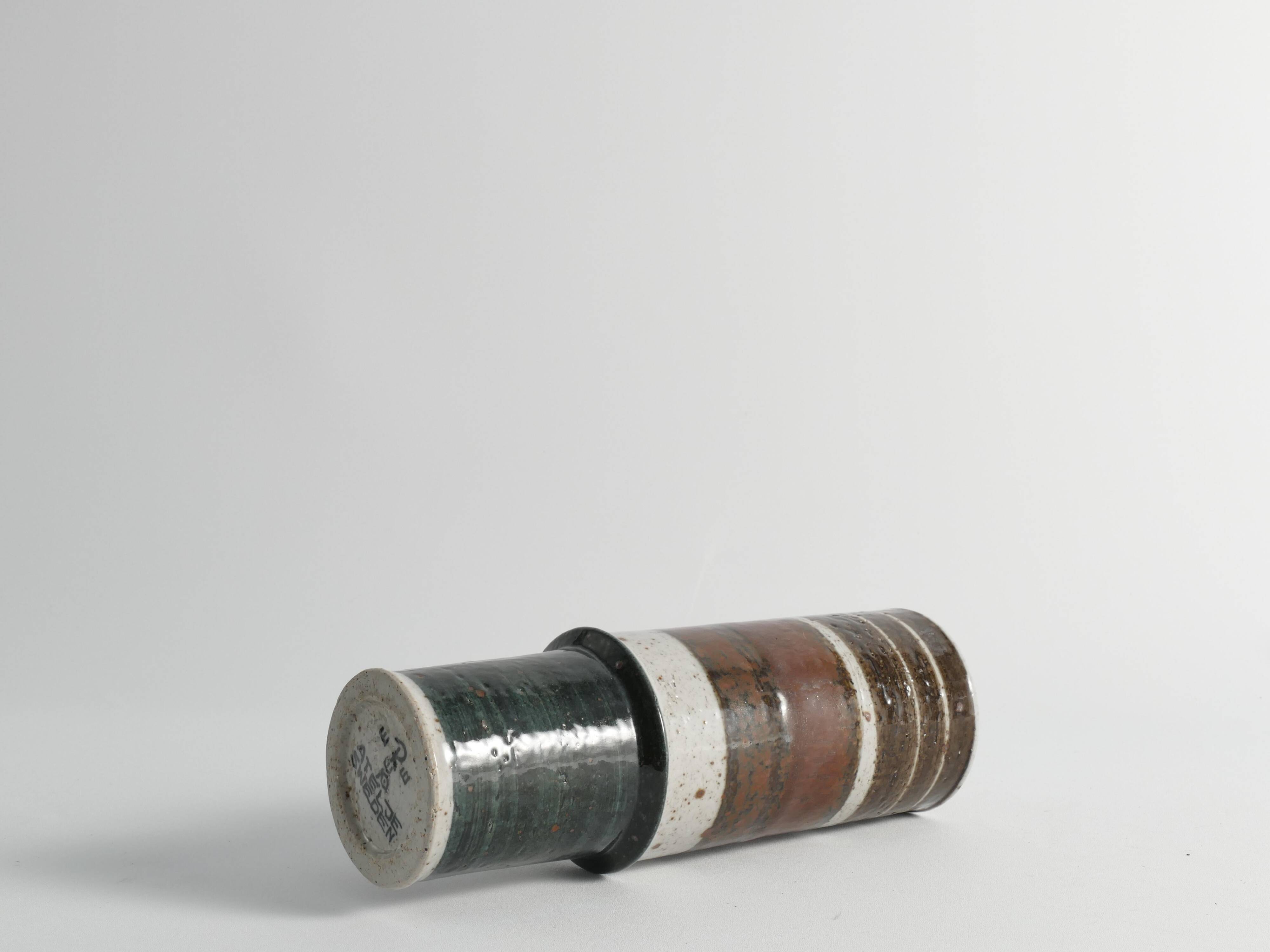Scandinavian Modern Chamotte Stoneware Vase by Inger Persson for Rörstrand, 1960