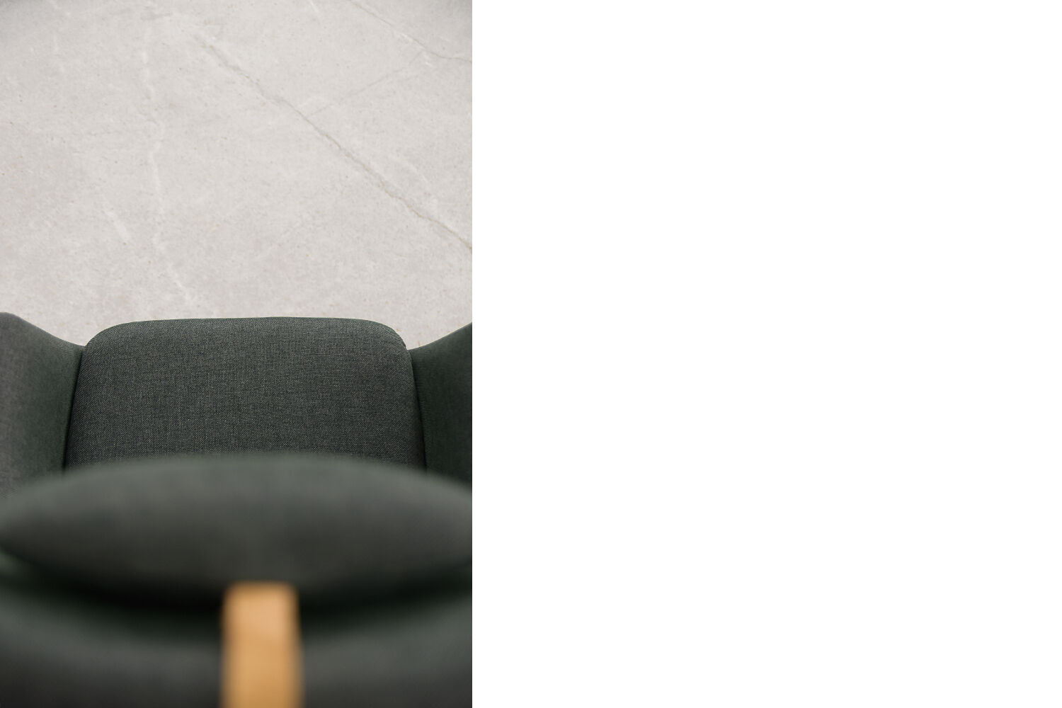 Vintage Scandinavian Mid-Century Modern Bottle Green Armchair, 1950s