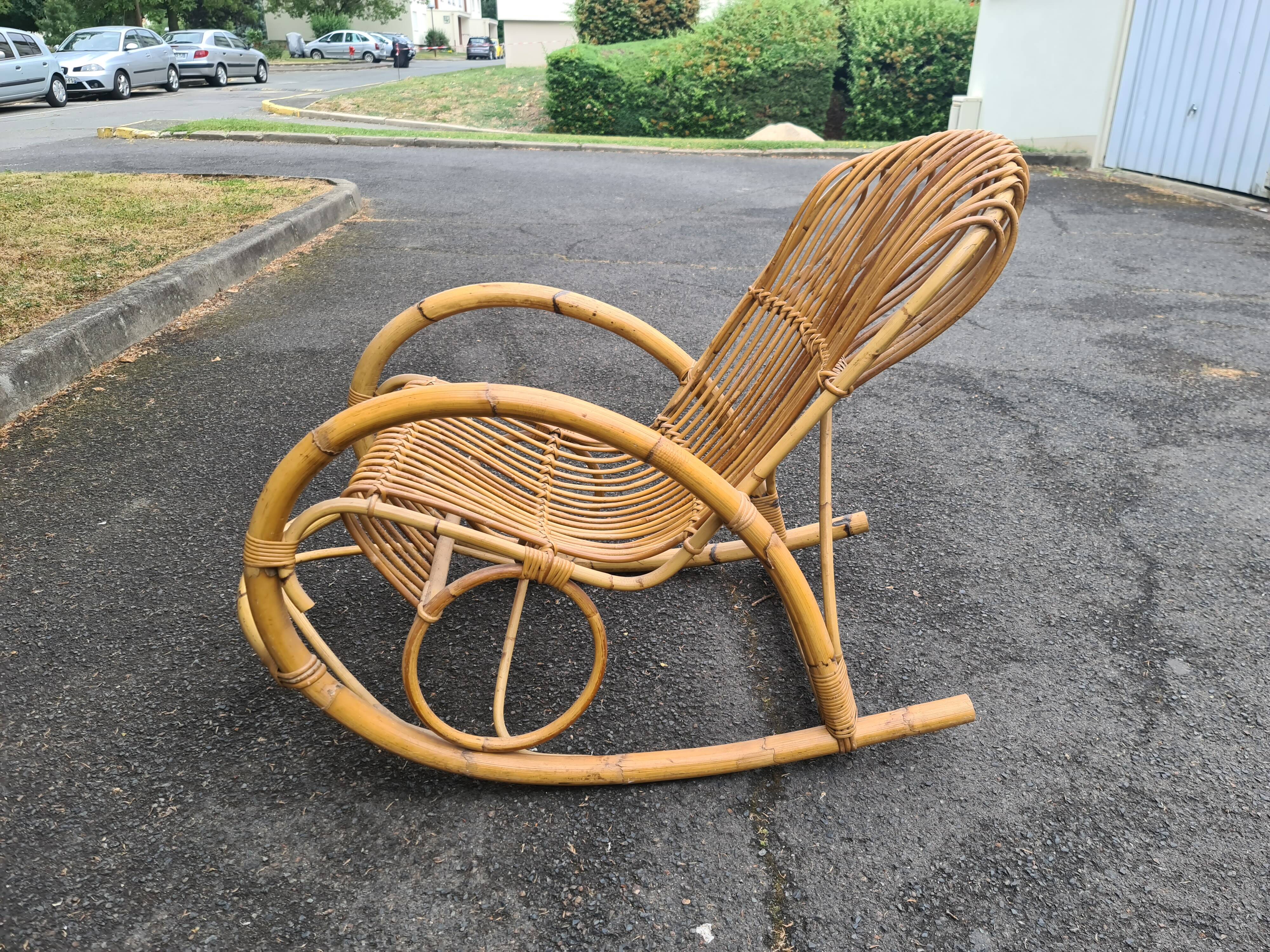 Rocking chair Rohe Noordwold vintage 60's