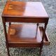 English Nightstand in Varnished Mahogany with One Drawer