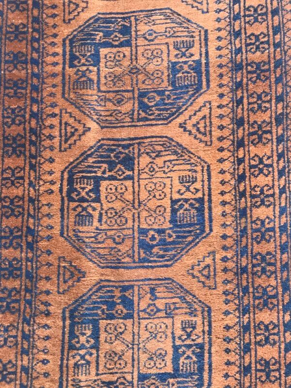 Vintage 20th century corridor Afghan carpet 88 X 329 CM