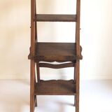 Old wooden chair stepladder
