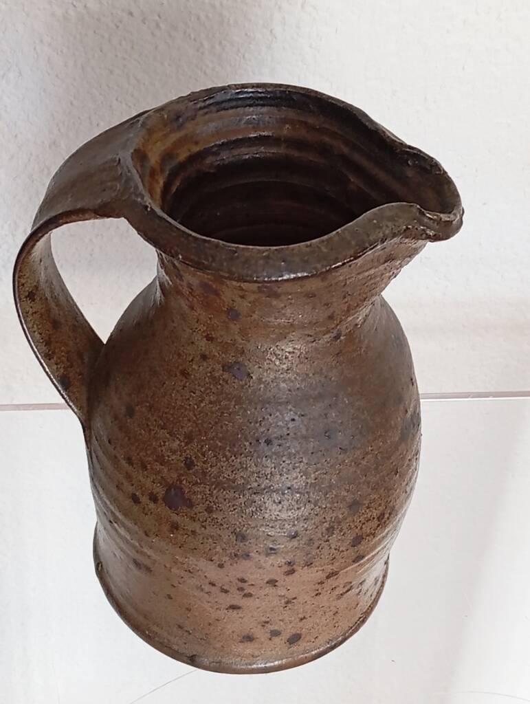 Gustave Tiffoche stoneware pitcher