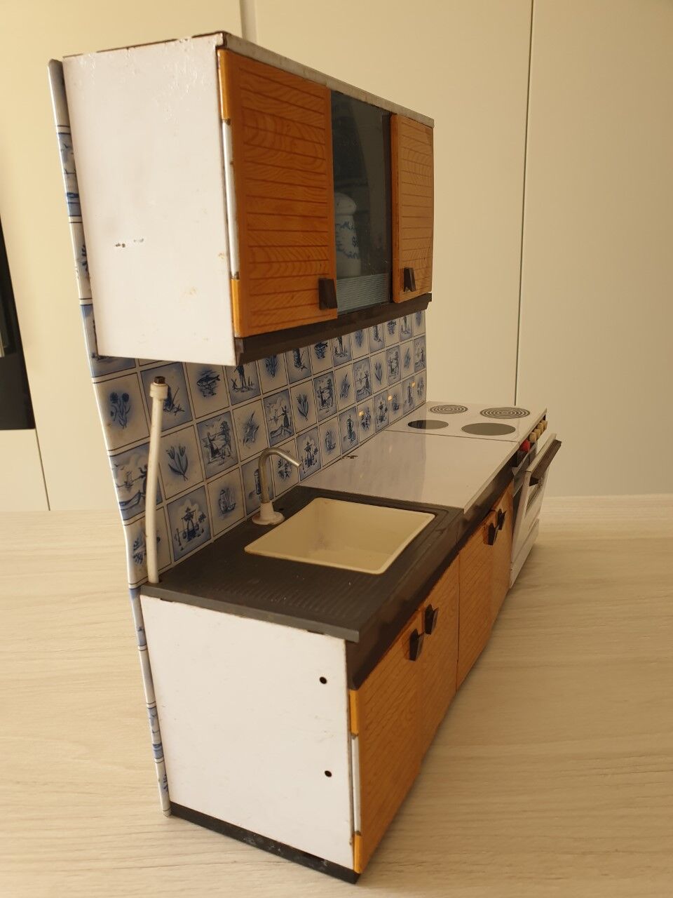 70s sheet metal doll kitchen