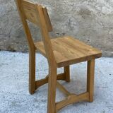 Set of solid oak chairs