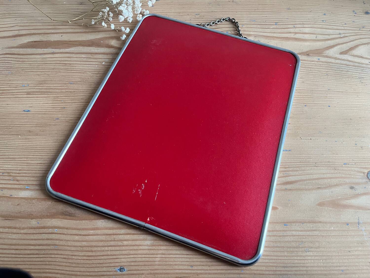 Vintage barber mirror 29 x 24 cm