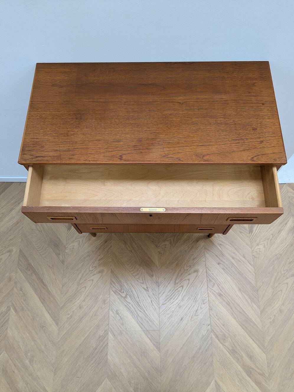Vintage Scandinavian teak chest of drawers