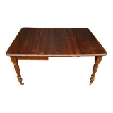 Folding and extendable mahogany table