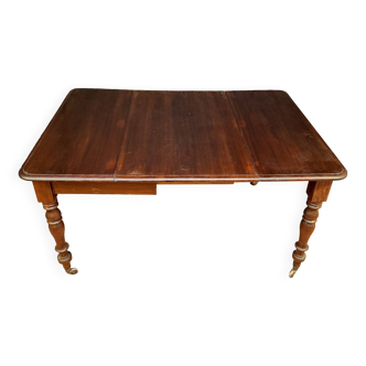 Table pliante et allongeable en acajou