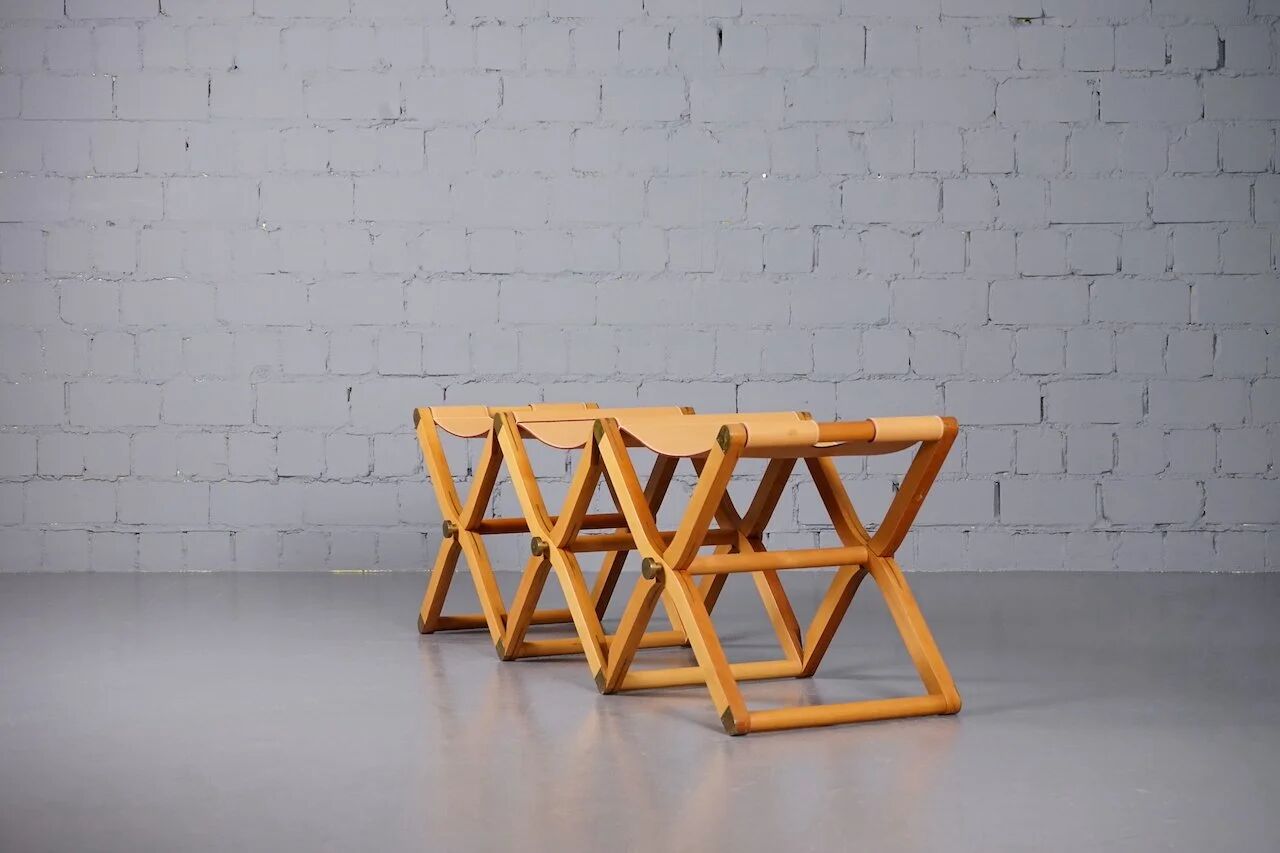 Pippa folding bench by Rena Dumas for Hermès Paris