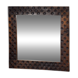 mirror in an oak frame, 1970s