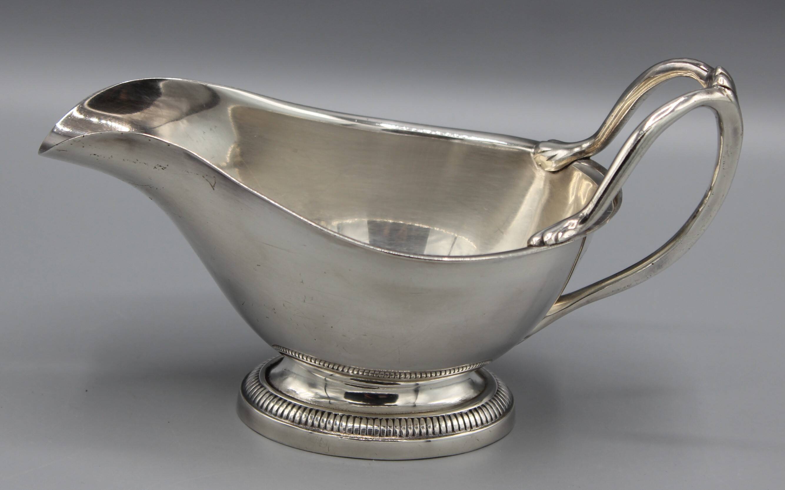 Old sauce boat table service silver plated metal maison ercuis