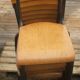 Set de 9 chaises d'école vintage