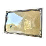 Cadre photo art deco en métal doré 14,5 cm x 9 cm verre convexe