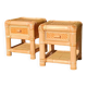 Vintage bamboo bedside tables