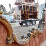 Louis XV style rock mirror in bronze  69x70cm