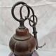 Suspension vintage verre mauve