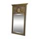 gray and gold patinated trumeau mirror