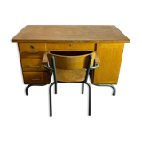 Teacher's desk and chair