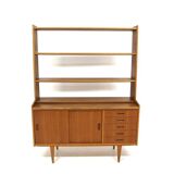 Scandinavian teak secretary desk, Sweden, 1960