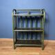 Etagère vintage en rotin vert Moyen Format