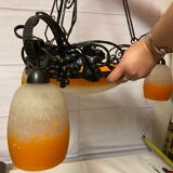 Art nouveau chandelier by Rethondes