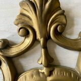 Large golden baroque style mirror