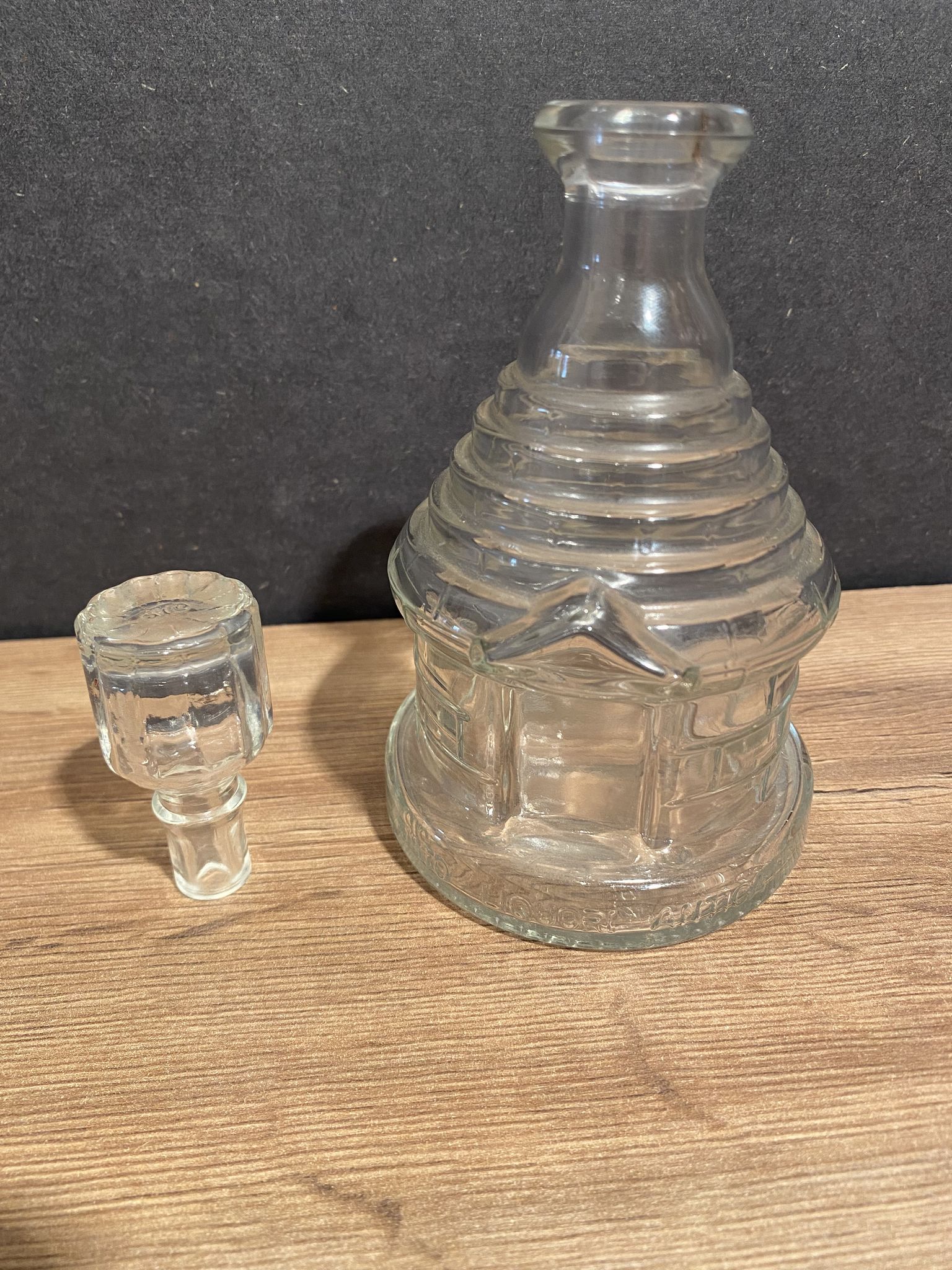 Glass bottle marked sisto liquor antica specialita del trulli