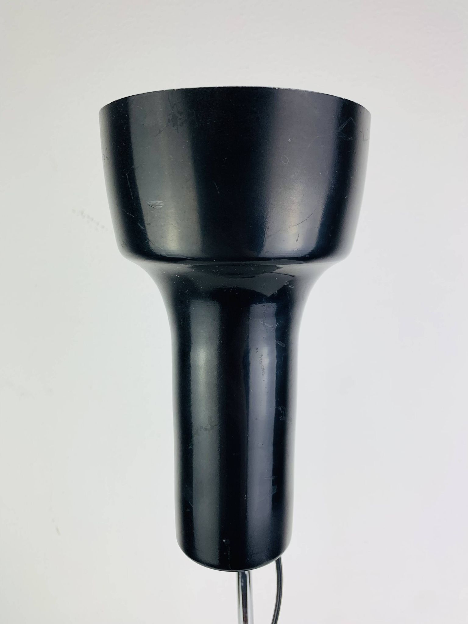 Lampe de bureau spot noir et chrome, années 60, réglable