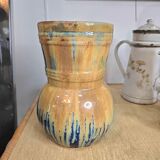 Vintage glazed stoneware vase