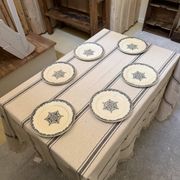 Flat plates Jules Vieillard Bordeaux in ironstone