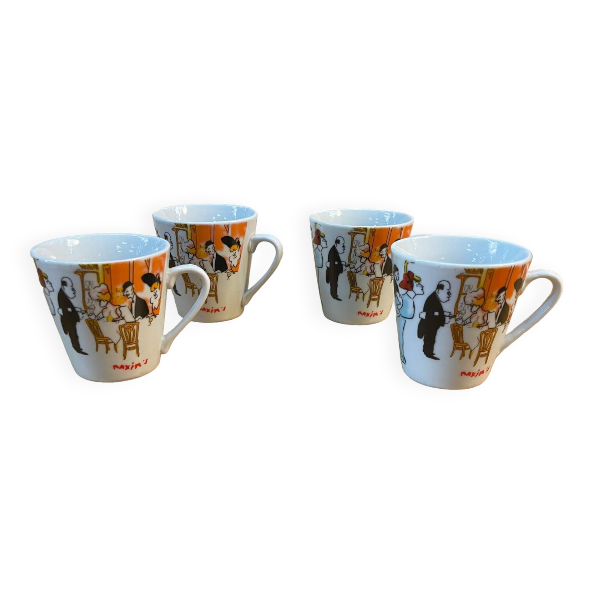 Lot de 4 tasses Maxim’s