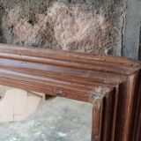 Ancient Burmese teak mirror