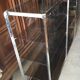 Large double shelf in chrome and smoked glass, 1970s, by Fratelli