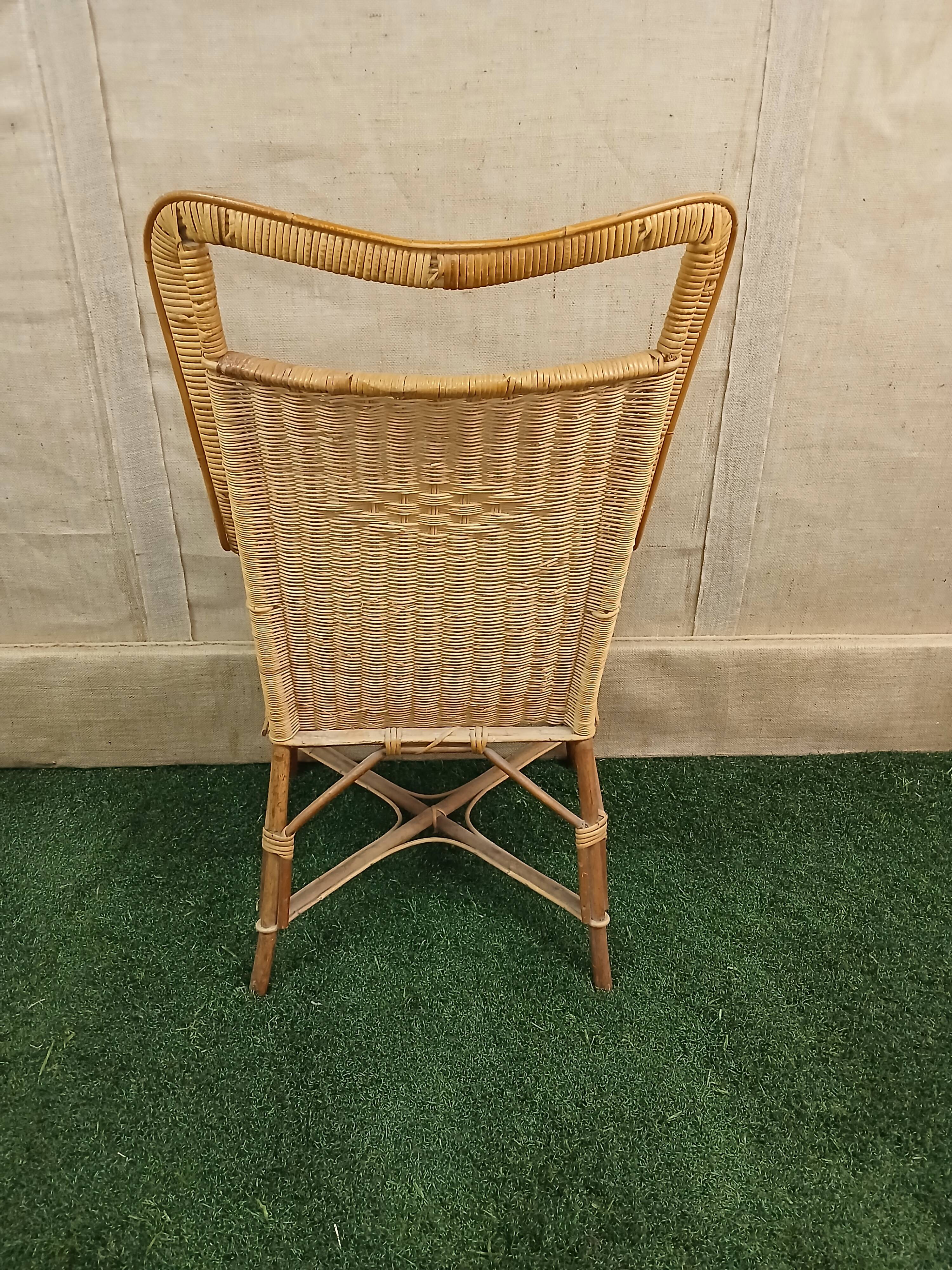 wicker armchair