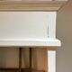 Bookcase, shelf, storage cabinet in solid wood white