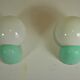 Pair of spherical wall lights - 1970s design
