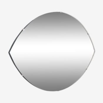 Beveled mirror in the shape of eye 1950 65x46cm
